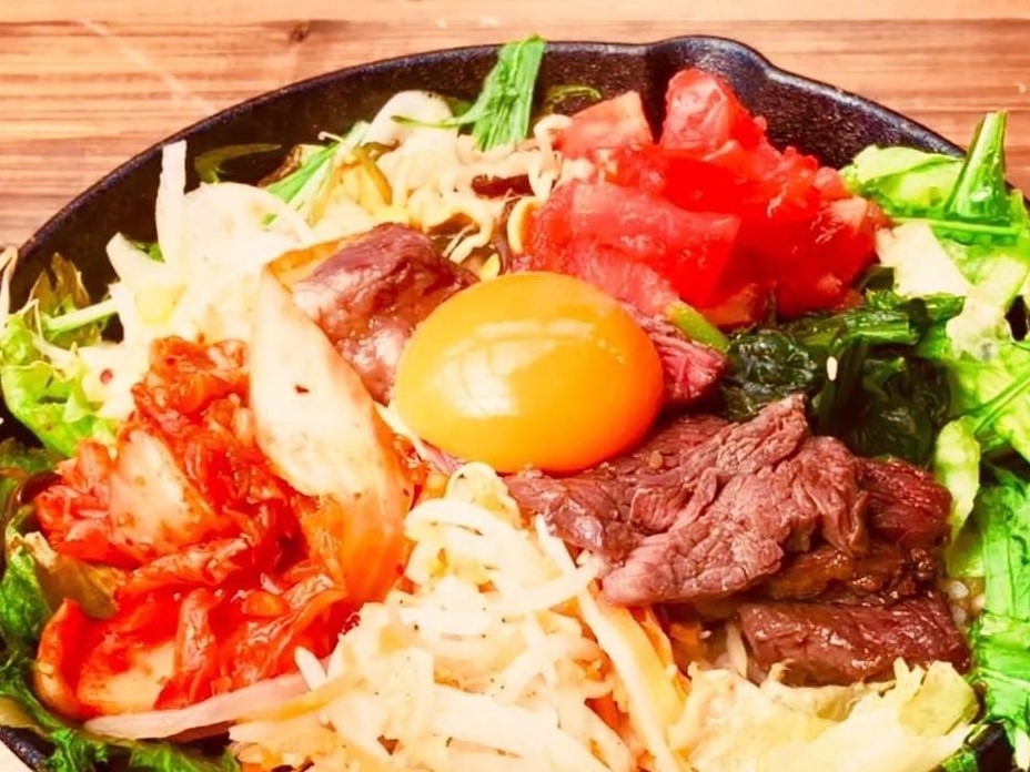 野菜たっぷりビビンバセット 1,200円