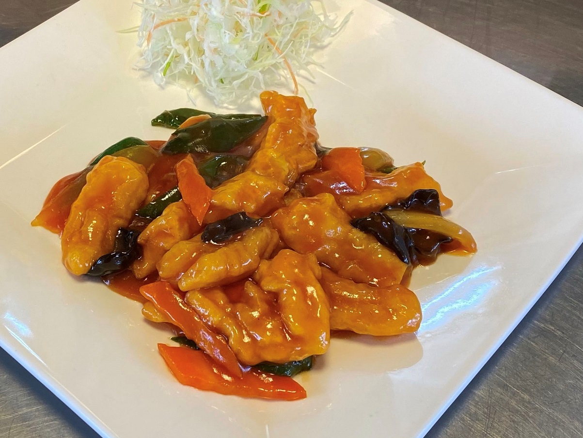 白身魚の甘酢 880円