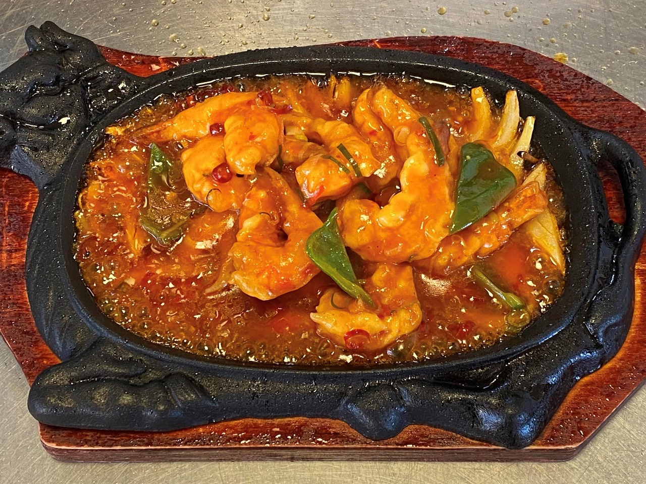 鉄板海老チリ 1,200円